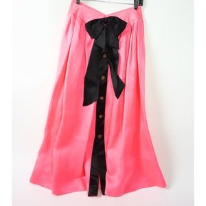 Chanel Boutique Hot Pink Maxi Skirt Vintage
